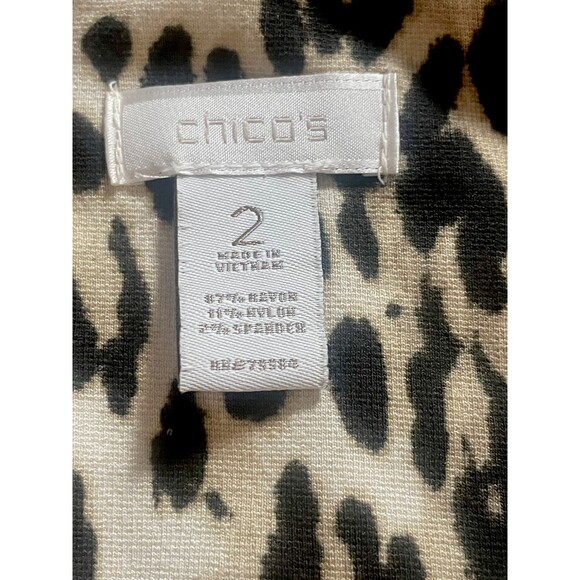 Chicos Leopard Print Sleeveless Sheath Dress - Picture 7 of 7